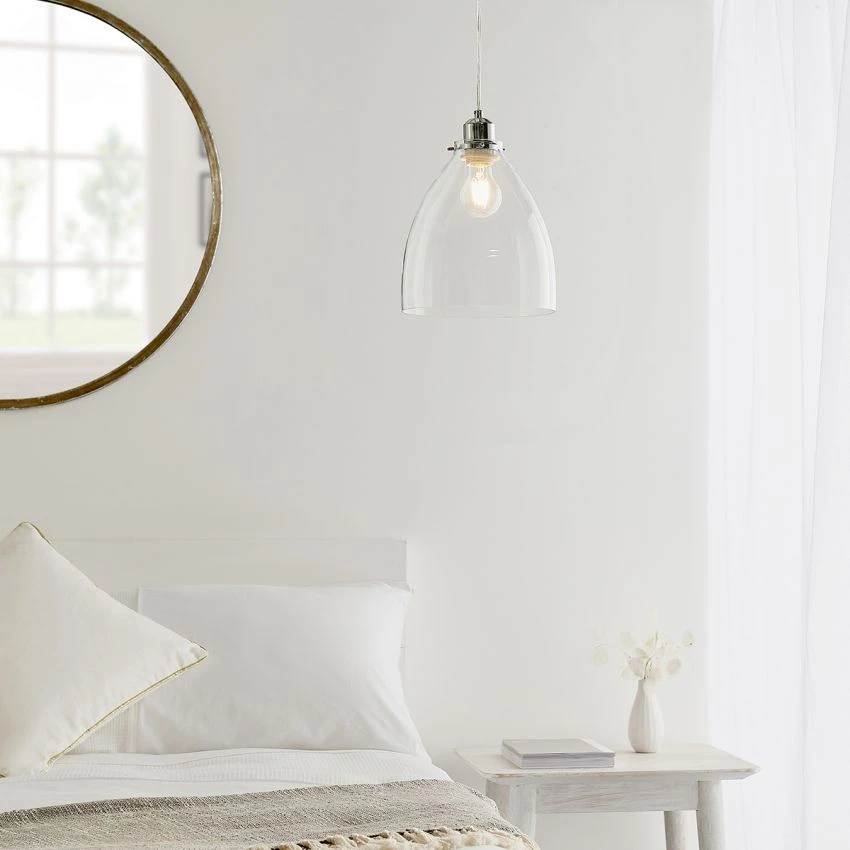 Emmett Clear Glass Pendant Shade 2 Emmett Clear Glass Pendant Shade - Image 2