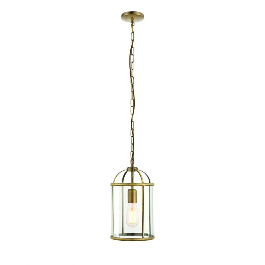 Leonard One Light Pendant In Antique Brass 1 Leonard One Light Pendant In Antique Brass