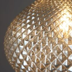 Liylah Champagne Glass Pendant In Antique Brass -Perch & Parrow Home Sales Store en24040085 l2