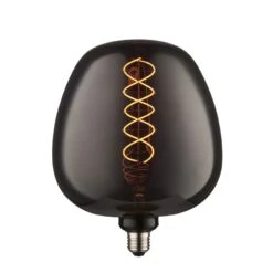 Rima Round Smoked Glass Decorative Bulb
