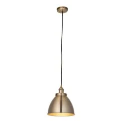 Fletcher Small Pendant In Antique Brass