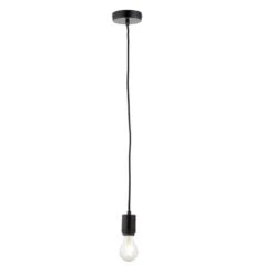 Deo Pendant In Matt Black