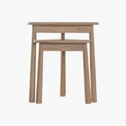 Rebecca Oak Nesting Tables
