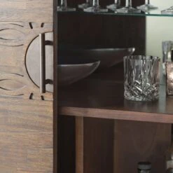 Sadie Drinks Cabinet In Brown -Perch & Parrow Home Sales Store pp2000149 ld2