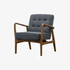 Brad Linen Armchair In Graphite Grey -Perch & Parrow Home Sales Store pp2000216 p45