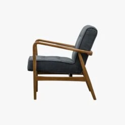 Brad Linen Armchair In Graphite Grey -Perch & Parrow Home Sales Store pp2000216 p90