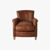 Remington Leather Lounge Chair In Vintage Brown