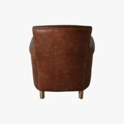 Remington Leather Lounge Chair In Vintage Brown 12 Remington Leather Lounge Chair In Vintage Brown -Perch & Parrow Home Sales Store pp2000242 p180