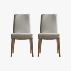 Fergus Dining Chair Linen, Set Of Two