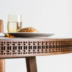 Sadie Round Dining Table In Natural -Perch & Parrow Home Sales Store pp2000453 l10