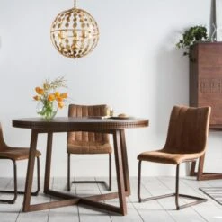 Sadie Round Dining Table In Charcoal -Perch & Parrow Home Sales Store pp2000454 l11