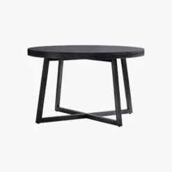 Sadie Round Dining Table In Charcoal