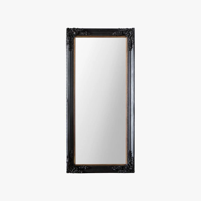 Edward Standing Mirror In Antique Black 4 Edward Standing Mirror In Antique Black - Image 4