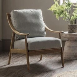 Aldona Jasmine Linen Armchair -Perch & Parrow Home Sales Store pp2002644 l1