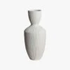 Pinery White Textured Tall Vase