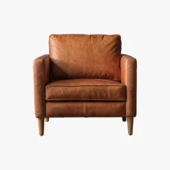 Perch & Parrow Home Sales Store 10 Citadel Leather Armchair In Vintage Brown