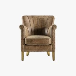 Perch & Parrow Home Sales Store 16 Delta Leather Armchair In Coffee