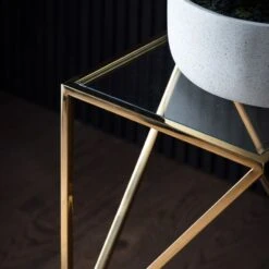 Makayla Golden Side Table, Small -Perch & Parrow Home Sales Store pp2003820 ld2