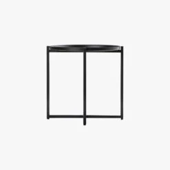Denali Black Metal Side Table
