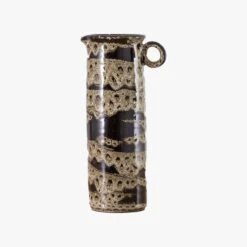 Raiden Glossy Glazed Vase With Handle