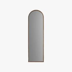 Quinton Arch Leaner Mirror With Bronze Frame