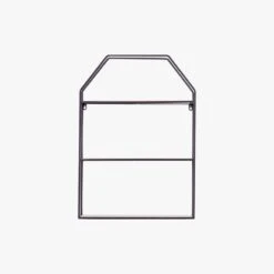 Maren Metal And Wood Wall Shelf Unit