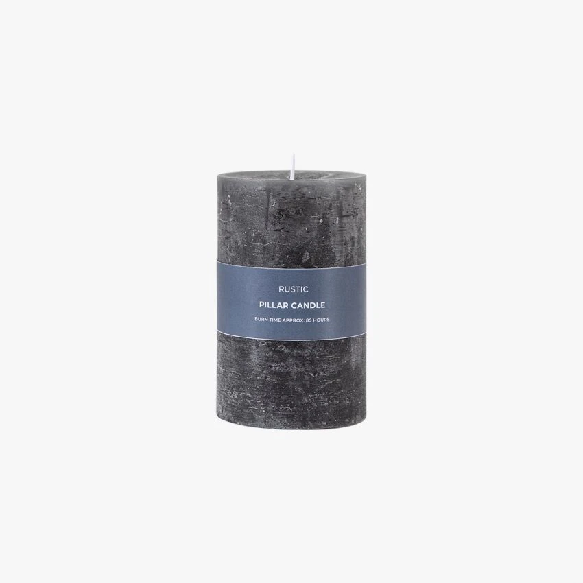 Country Pillar Candle In Slate Small 1 Country Pillar Candle In Slate Small