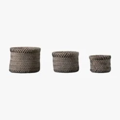 Harris Basket In Grey - Set Of 3