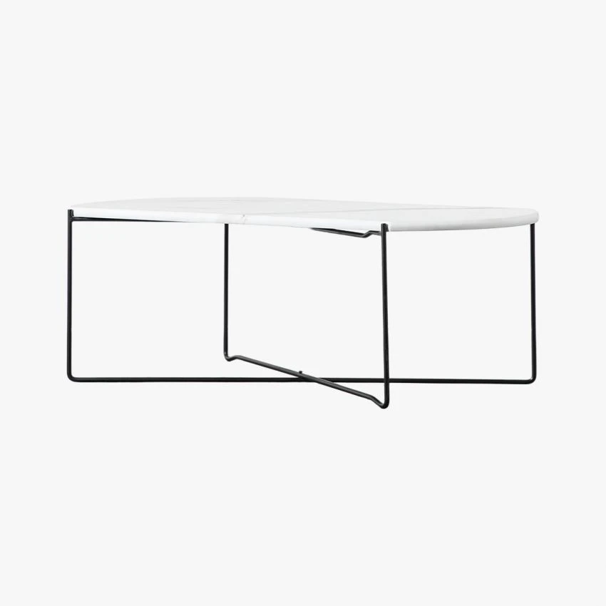 Serenity Coffee Table In White Faux Marble 3 Serenity Coffee Table In White Faux Marble - Image 3