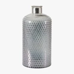 Oakley Vase Etched In Grey Lustre Large