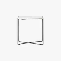 Serenity Side Table In White Faux Marble -Perch & Parrow Home Sales Store pp22825686 p90