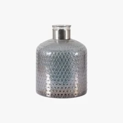 Oakley Vase Etched In Grey Lustre Small