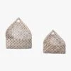 Emerson Wall Basket In Grey - Set Of 2