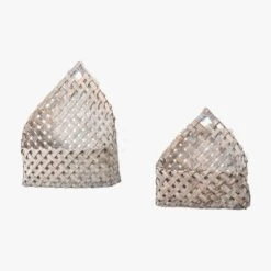 Emerson Wall Basket In Grey - Set Of 2 -Perch & Parrow Home Sales Store pp22869457 p45