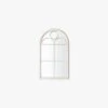 Oriel Outdoor Mirror In White