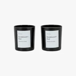 Aura Scented Candle In Sandalwood & Oud