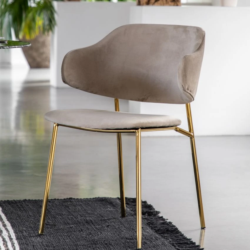 Ritzy Dining Chair In Taupe - Set Of 2 2 Ritzy Dining Chair In Taupe - Set Of 2 - Image 2