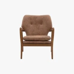 Perch & Parrow Home Sales Store 4 Jean Mid-Century Armchair In Brown Leather