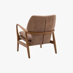 Jean Mid-Century Armchair In Brown Leather 11 Jean Mid-Century Armchair In Brown Leather -Perch & Parrow Home Sales Store pp23495278 p135