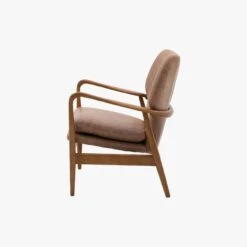 Jean Mid-Century Armchair In Brown Leather 10 Jean Mid-Century Armchair In Brown Leather -Perch & Parrow Home Sales Store pp23495278 p90