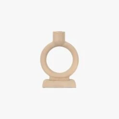 Oba Candle Stick In Pebble