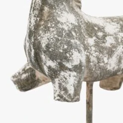 Augustus Horse Sculpture In Distressed White -Perch & Parrow Home Sales Store pp23723968 pd1
