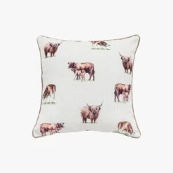 Dundee Highland Cow Cushion Cover