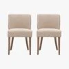 Ewan Dining Chair In Taupe - Set Of 2