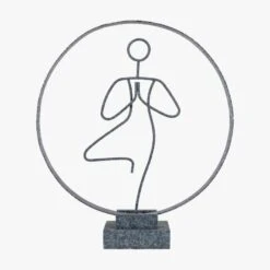 Om Tree Pose Sculpture