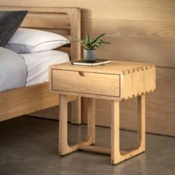 Whittle Bedside Table In Natural -Perch & Parrow Home Sales Store pp24010086 l2