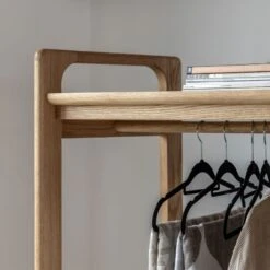 Whittle Open Wardrobe In Natural 5 Whittle Open Wardrobe In Natural -Perch & Parrow Home Sales Store pp24010114 ld1