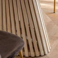 Linear Marble Oval Dining Table 11 Linear Marble Oval Dining Table -Perch & Parrow Home Sales Store pp24010246 ld3