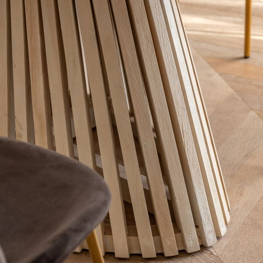 Linear Marble Oval Dining Table 6 Linear Marble Oval Dining Table - Image 6