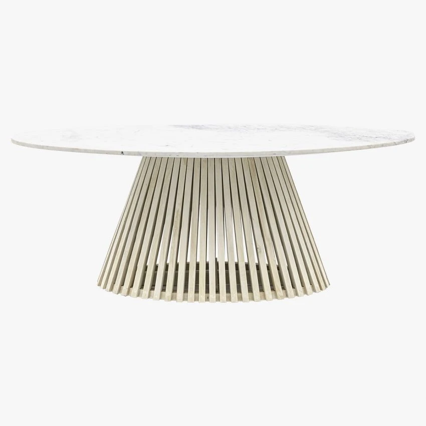 Linear Marble Oval Dining Table 1 Linear Marble Oval Dining Table